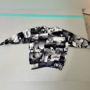 Molo Black and Gray Graphic Sweatshirt